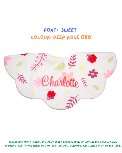 5-Layer Dribble Bib - Flower Garden