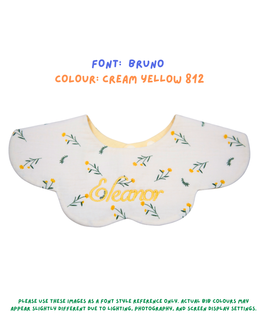 Organic Muslin 7-Layer Dribble Bib - Yellow Florals