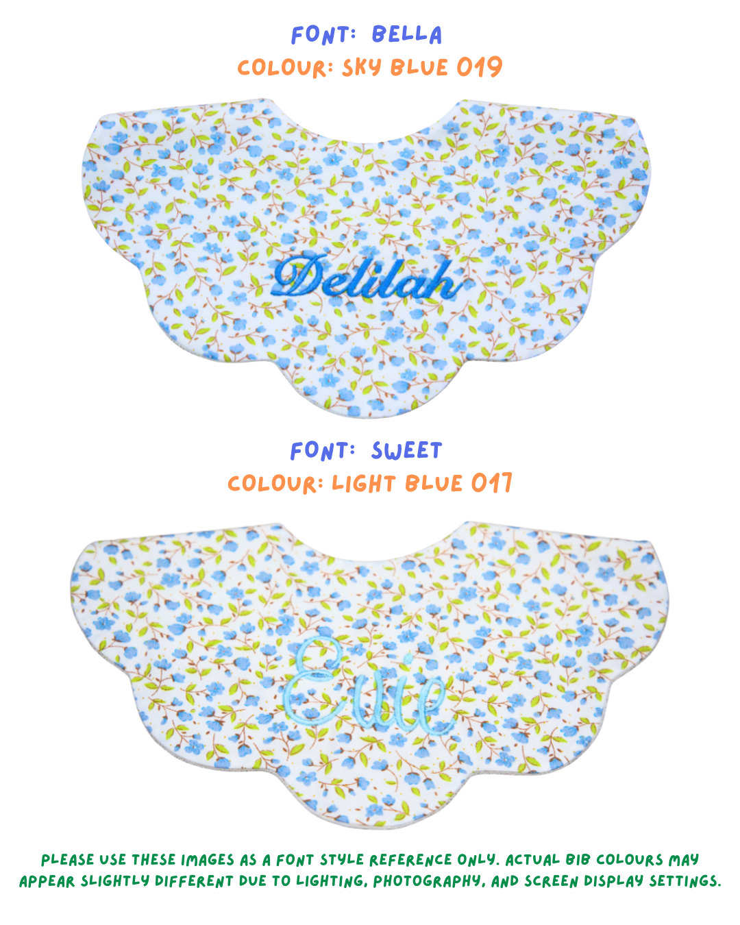 5-Layer Dribble Bib - Blue Bloom