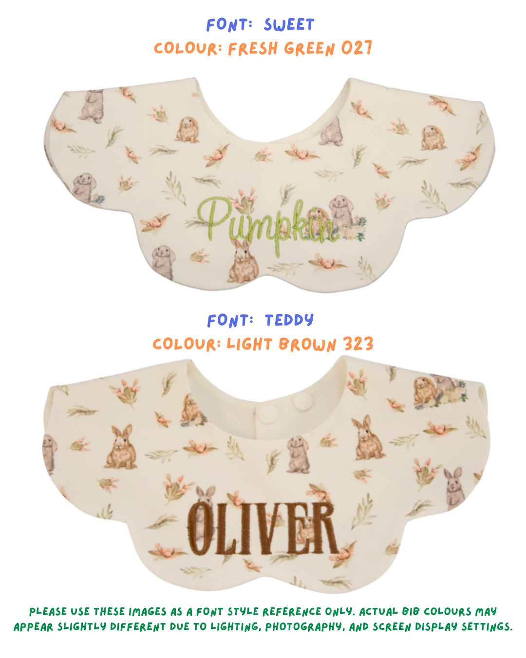 3- Layer Dribble Bib - Bunnies