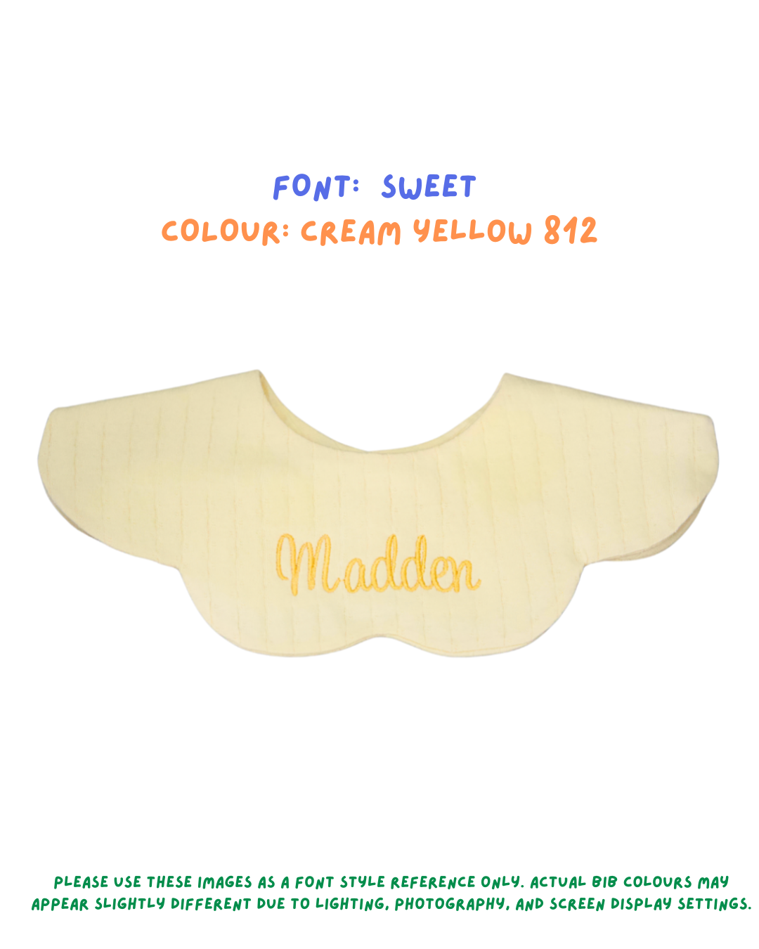 Organic Muslin 5-Layer Dribble Bib - Buttercream