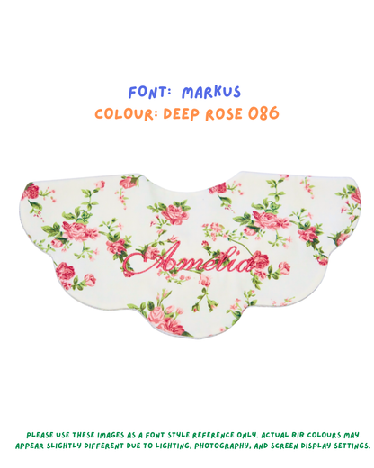 5-Layer Dribble Bib - Vintage Rose