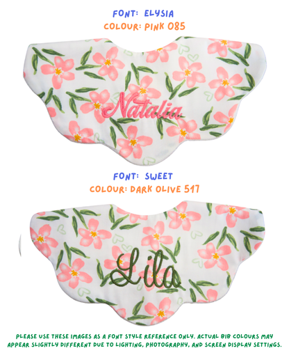 5-Layer Dribble Bib - Blush Floral