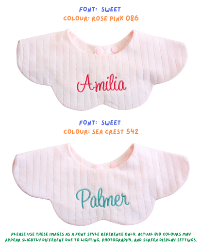 Organic Muslin 5-Layer Dribble Bib - Rosy
