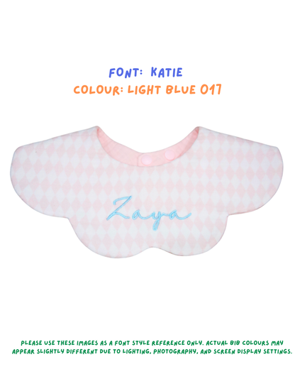 Organic Muslin 7-Layer Dribble Bib - Pink Lattice