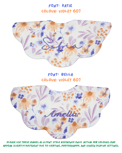 5-Layer Dribble Bib - Peach Meadow