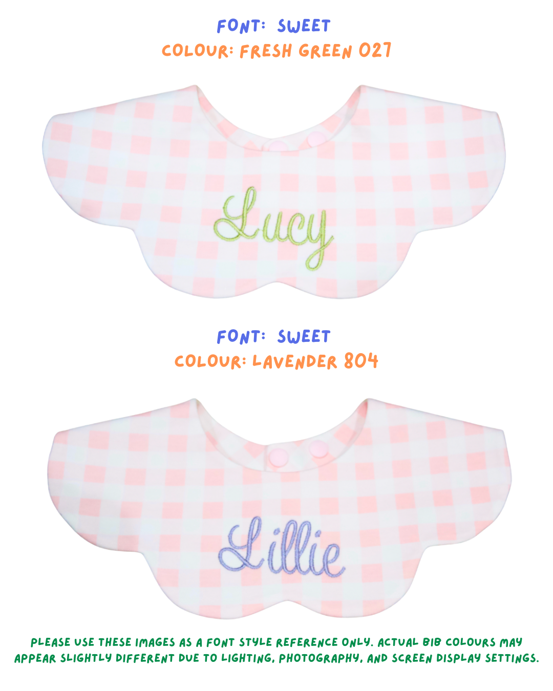 3- Layer Dribble Bib - Pink Gingham