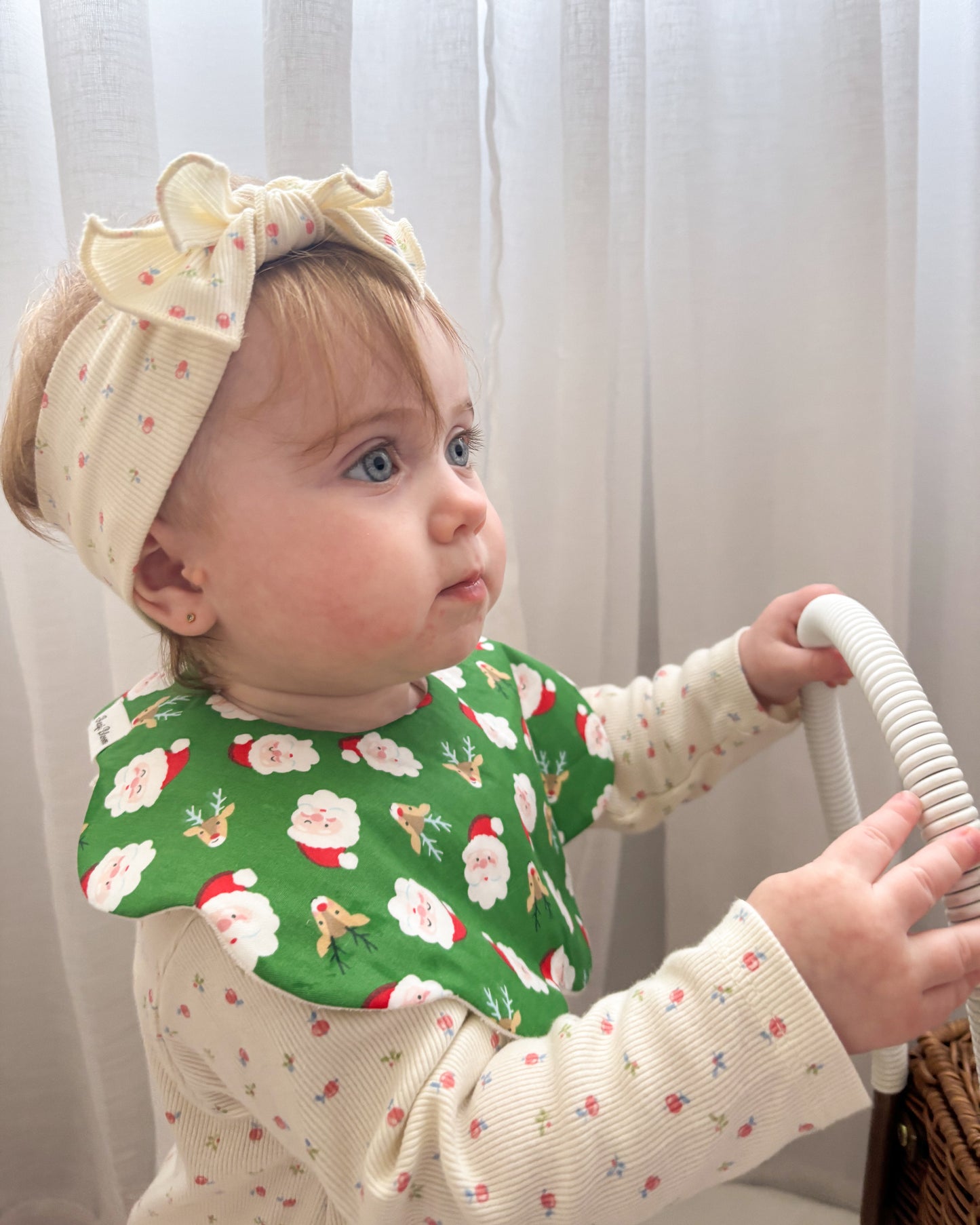 5-Layer Dribble Bib - Merry Green