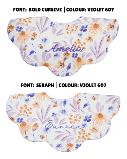 5-Layer Dribble Bib - Peach Meadow