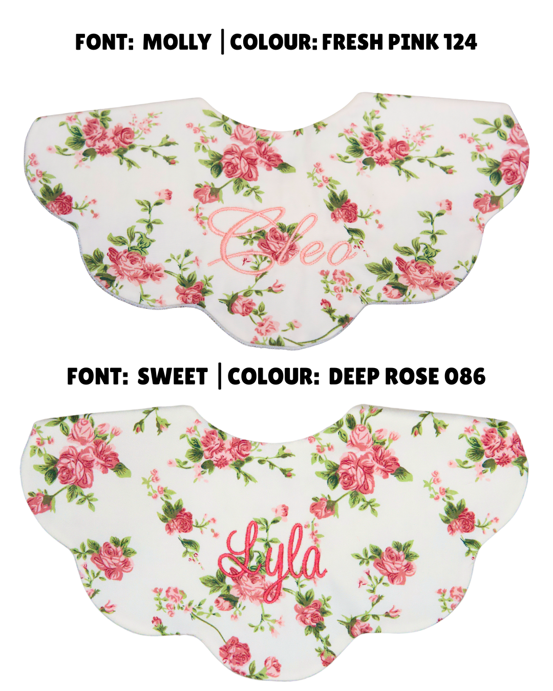 5-Layer Dribble Bib - Vintage Rose