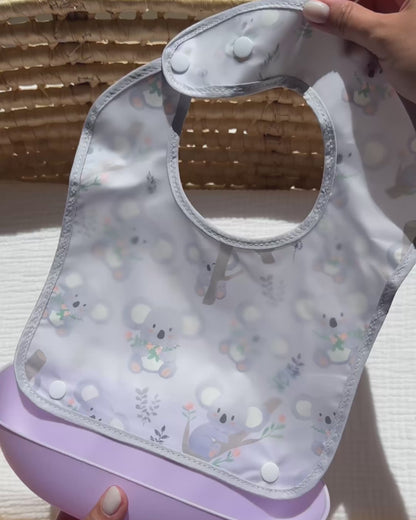 Food Catcher Bib - Koalas