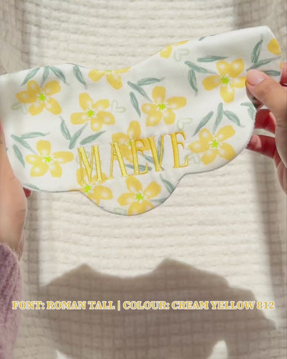 5-Layer Dribble Bib - Yellow Florals