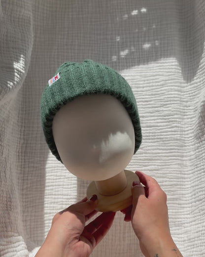 Fluffy Beanie - Green