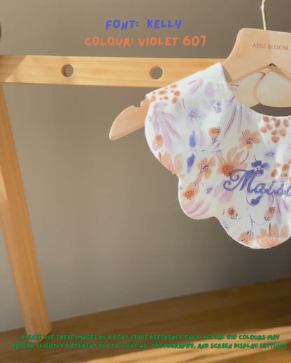 5-Layer Dribble Bib - Peach Meadow