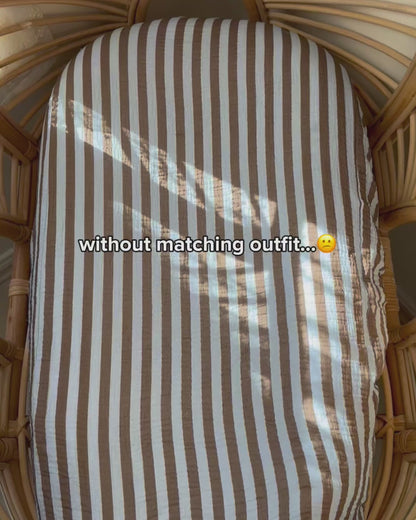 Organic Muslin Blanket - Bloom Barn/Brown Gingham