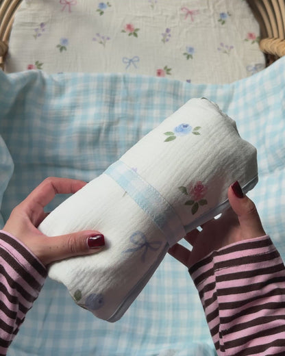 Organic Muslin Waterproof Changing Mat - Bow & Bloom