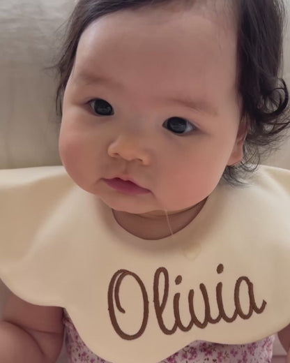 3- Layer Dribble Bib - Beige