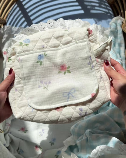 Lace Everyday Essentials Pouch - Bow & Bloom (PRE ORDER | 12 OCTOBER)
