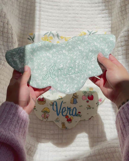 5-Layer Dribble Bib - Sage Florals