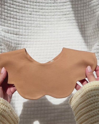 3- Layer Dribble Bib - Brown