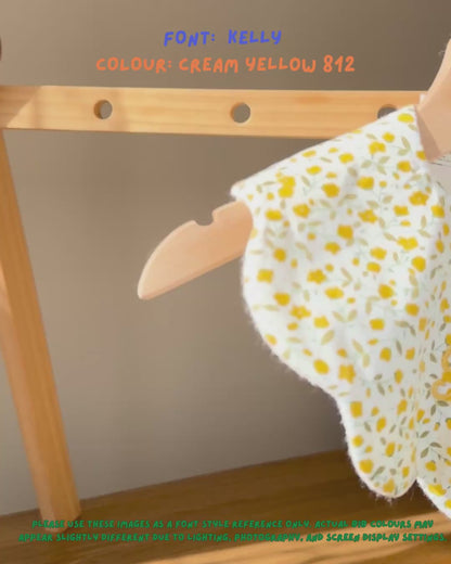 Classic Cotton Waterproof Bib - Lemon Bloom