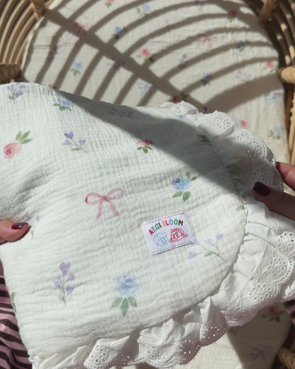 Organic Muslin Blanket - Bow & Bloom