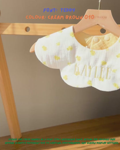 Organic Muslin 7-Layer Dribble Bib - Sunny Blooms
