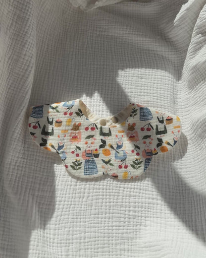 Organic Muslin 7-Layer Dribble Bib - Mabel's Bakery