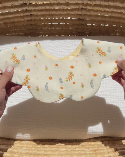 Organic Muslin 7-Layer Dribble Bib - Ditsy Florals