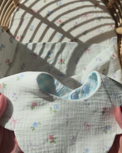 Organic Muslin 7-Layer Dribble Bib - Bow & Bloom