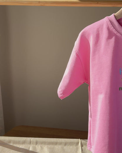 Signature Kids Tee - Home Is Where Mum Is / Pink (PRE ORDER | 21 AUGUST)