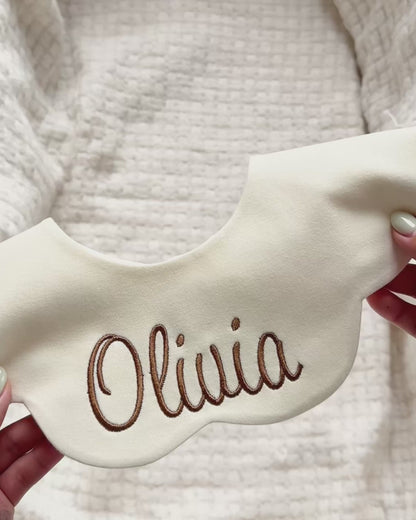 3- Layer Dribble Bib - Beige