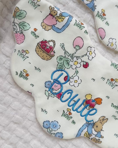 5-Layer Dribble Bib - Bunny Farm